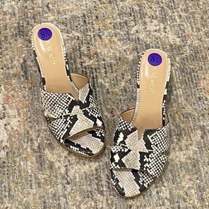 Nine West Faux Snake Skin Heels